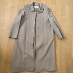 BALMAIN ベージュ カシミア、シルク、ロングコート　13号　値下げ中 BALMAIN ベージュ カシミア、シルク、ロングコート 13号 - メルカリ