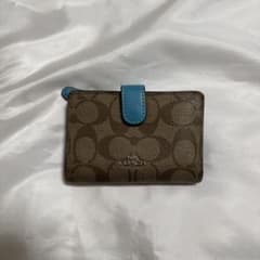 COACH 二つ折り財布 ブラウン/ブルーF23553のサムネイル
