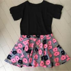 最終価格☆S〜M・切り替えミニフレアワンピ☆のサムネイル