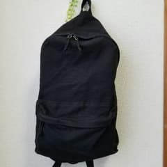 無印良品　撥水オーガニックコットンリュック　黒のサムネイル