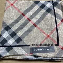 BURBERRY ペイズリー地模様チェックハンカチ ハンカチのサムネイル