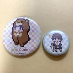 료풍 아오바 시노다 시작 스이파라 NEW GAME! 도트 그림 캔 배지 K
