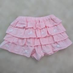 BeBe フリルキュロット　ピンク 90cmのサムネイル
