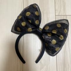 ディズニー ミニー カチューシャ ブラック ゴールドのサムネイル