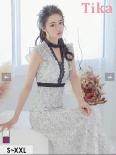 Tika レース切替ロングドレスのサムネイル