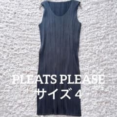 PLEATSPLEASE ワンピース チュニック【サイズ4 XL相当】 美品 プリーツプリーズ イッセイミヤケ 4 チュニック ワンピース