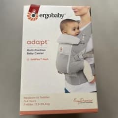 美品　Ergobaby ADAPT SOFT FLEX MESH パールグレーのサムネイル