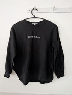 ガールズ　長袖Tシャツ 150サイズ　ブラックのサムネイル