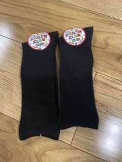 ハイソックス　キッズ　黒　滑り止め付きのサムネイル