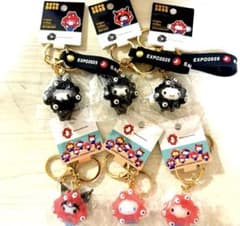 大阪関西万博限定　黒ミャクミャク サンリオ キーホルダー クリア 6つセット m37366109713_1.jpg?1761918463
