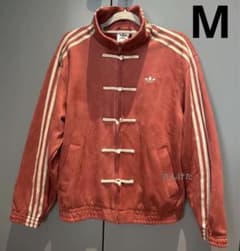 海外限定 アディダス 巳年 トラック スエード ジャケット 赤 M♢402tm