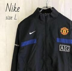 ナイキ☆スウッシュロゴ ナイロンジャケット サッカー フットサル 古着 