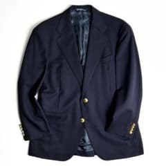 90~00s【美品】ポロラルフローレン/紺ブレザー/金ボタンテーラード