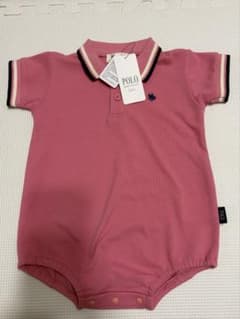 【新品】【タグ付き】POLO Baby ポロ ロンパース 70cm ピンクのサムネイル