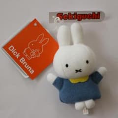 ミッフィー　フィンガーパペット　新品　未使用　指人形　ストラップ　青色　セキグチ