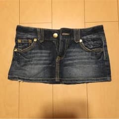 ミニ丈デニムスカートのサムネイル
