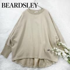 ビアズリー◆刺しゅう入りクロップトレーナー美品ベージュ 美品 人気 BEARDSLEY BA刺繍入りドルマントレーナー ベージュ F - メルカリ