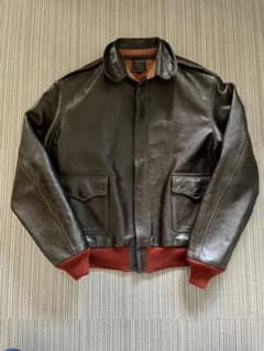 TOYSMcCOY(トイズマッコイ)A-2 シールブラウン 赤リブTMJ1519のサムネイル
