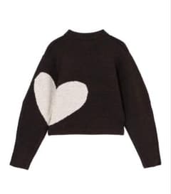 NKNIT ハートパターンニット Small BROWN/BEIGE - メルカリ