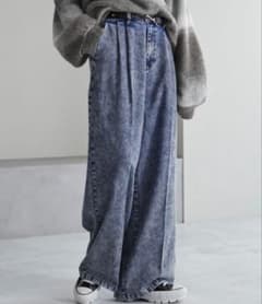 【cussil】　XS ストリート パンツ　Y2K デニム ウォッシュド加工のサムネイル