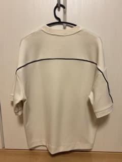 ZARA パイピング 半袖 トップス ホワイト Sのサムネイル