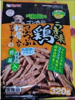 ゴン太のうま味鶏とつぶつぶ軟骨入り 　ジャーキー　320gのサムネイル