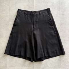 コムデギャルソン　AD2013 ワイドショーツ　シルク混　ショートパンツ　黒 m37385402145_1.jpg?1768724904