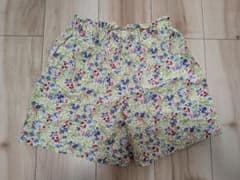 UNIQLO 花柄 キュロット 140　女の子のサムネイル