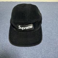 Supreme コーデュロイ キャップ ブラックのサムネイル