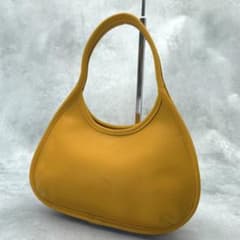 COACH 올드 코치 핸드백 에르고 가죽 옐로우 희귀 컬러