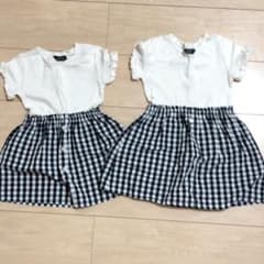 ワンピース 姉妹おそろいセット 80.90のサムネイル