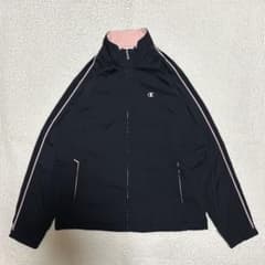 チャンピオン ウインドブレーカー ジャケット 裏起毛 レディース 黒 Oのサムネイル