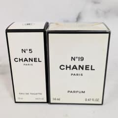 미개봉 No.19과 개봉 완료 No.5 세트 샤넬 향수 CHANEL