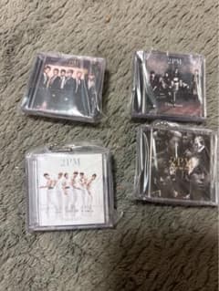 2PM ミニCD キーホルダー 4種セット 2PM ガチャ ミニCDコレクション