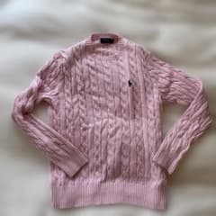 Polo Ralph Lauren ピンク ケーブルニット Mのサムネイル