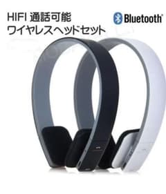 残り１つ！新品！ホワイト　ワイヤレスヘッドホン AEC BQ618のサムネイル