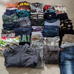 【最終価格．１着追加】男の子　長袖　秋冬物　100.110まとめ売りのサムネイル