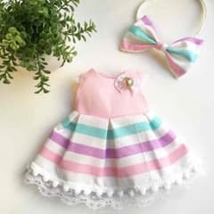 メルちゃんお洋服♡パステルボーダー♡のサムネイル