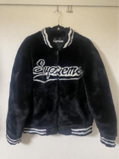 キムタク着用supreme faux fur varsity jacket L - メルカリ