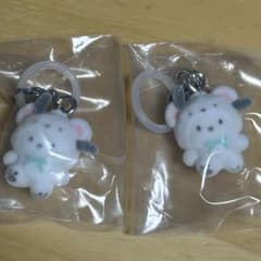 めじるしアクセサリー　サンリオ　ふわふわスノー　ポチャッコ２点のサムネイル