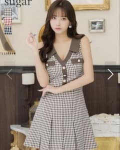 sugar 千鳥格子柄 キャバドレスのサムネイル