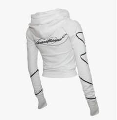 S embroidery ribbon hoodie THEREDTHREAD - メルカリ