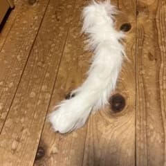 【今月限り】しっぽ　ユニコーン　ネコ　白  ハロウィンのサムネイル