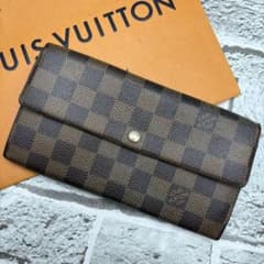 鑑定済み✨ルイヴィトン 長財布 ポルトフォイユ サラ ダミエエベヌ