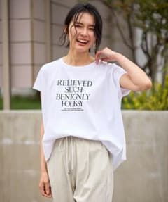 エニィファム(Any)フレンチスリーブロゴTシャツ (M) 新品のサムネイル