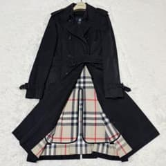美品 バーバリーロンドン メガチェック トレンチ ライナー ベルト 40