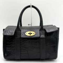 Mulberry Bayswater Handbag Embossed Blk