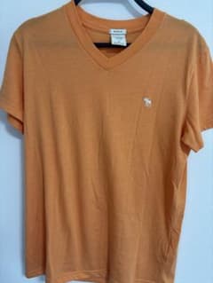 Abercrombie & Fitch Vネック Tシャツ オレンジのサムネイル