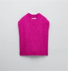 ZARA 編み込みニットベストのサムネイル