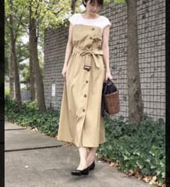 vis ドッキング ロング ワンピース ベルト付きのサムネイル